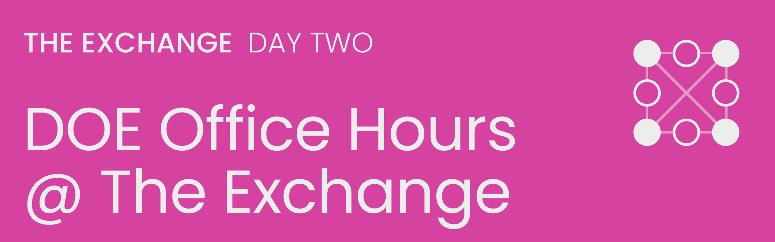 DOE Office Hours @The Exchange
